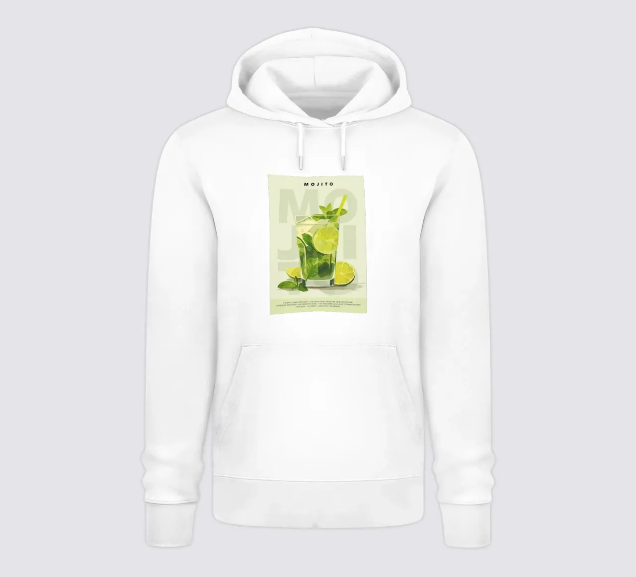Mojito classico felpa con cappuccio da kakaka