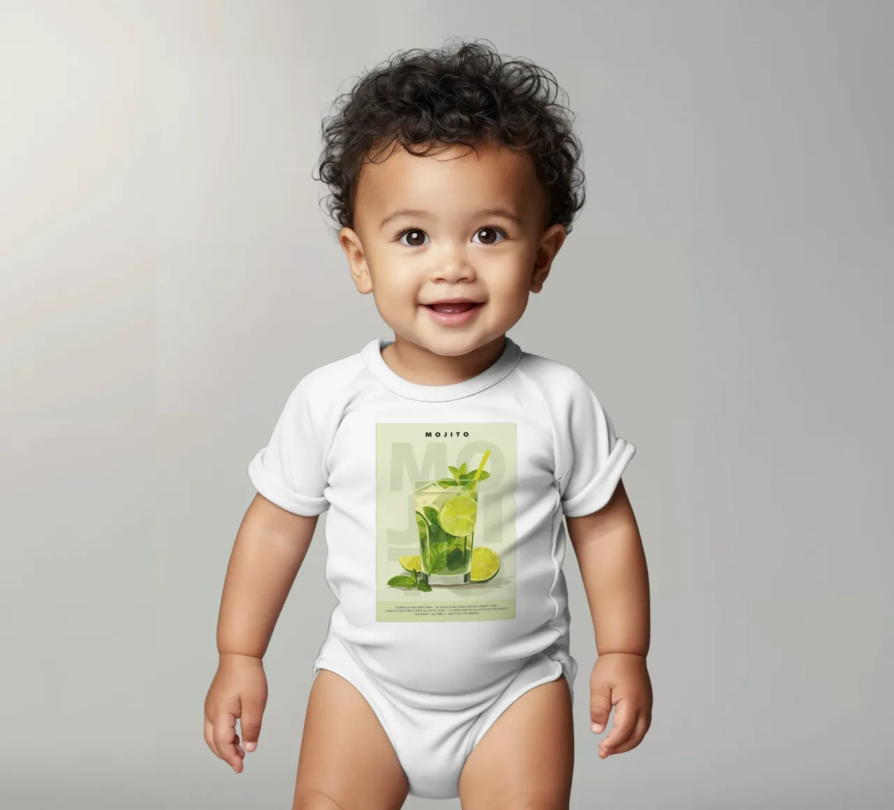 Mojito classico body neonato maniche corte da kakaka