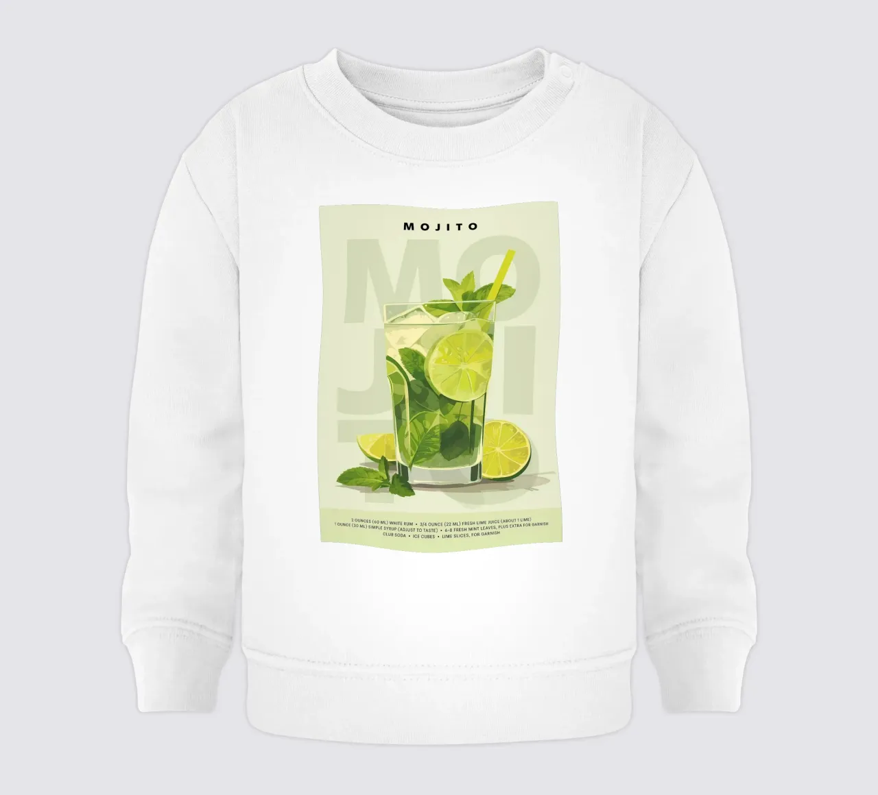 Mojito classico felpa neonato da kakaka
