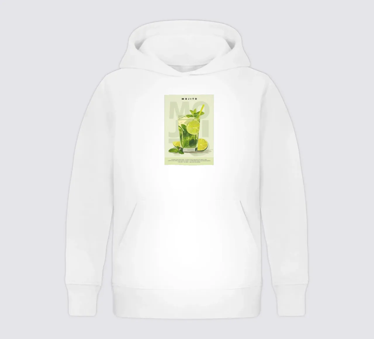 Mojito classico felpa bambino con cappuccio da kakaka