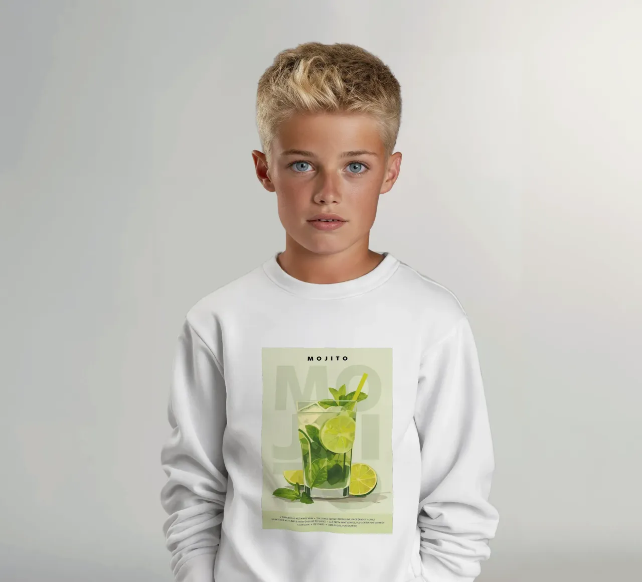 Mojito classico felpa bambino da kakaka