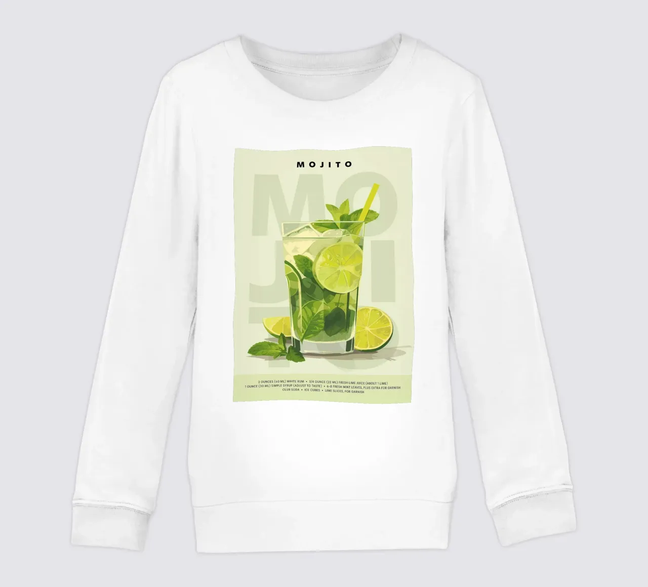 Mojito classico felpa bambino da kakaka