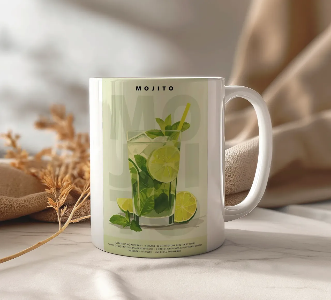 Mojito classico tazza in ceramica da kakaka