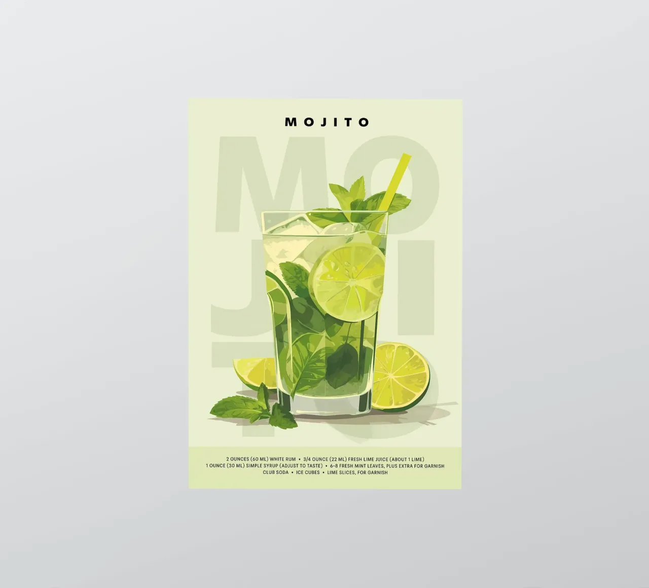 Mojito classico adesivo da kakaka