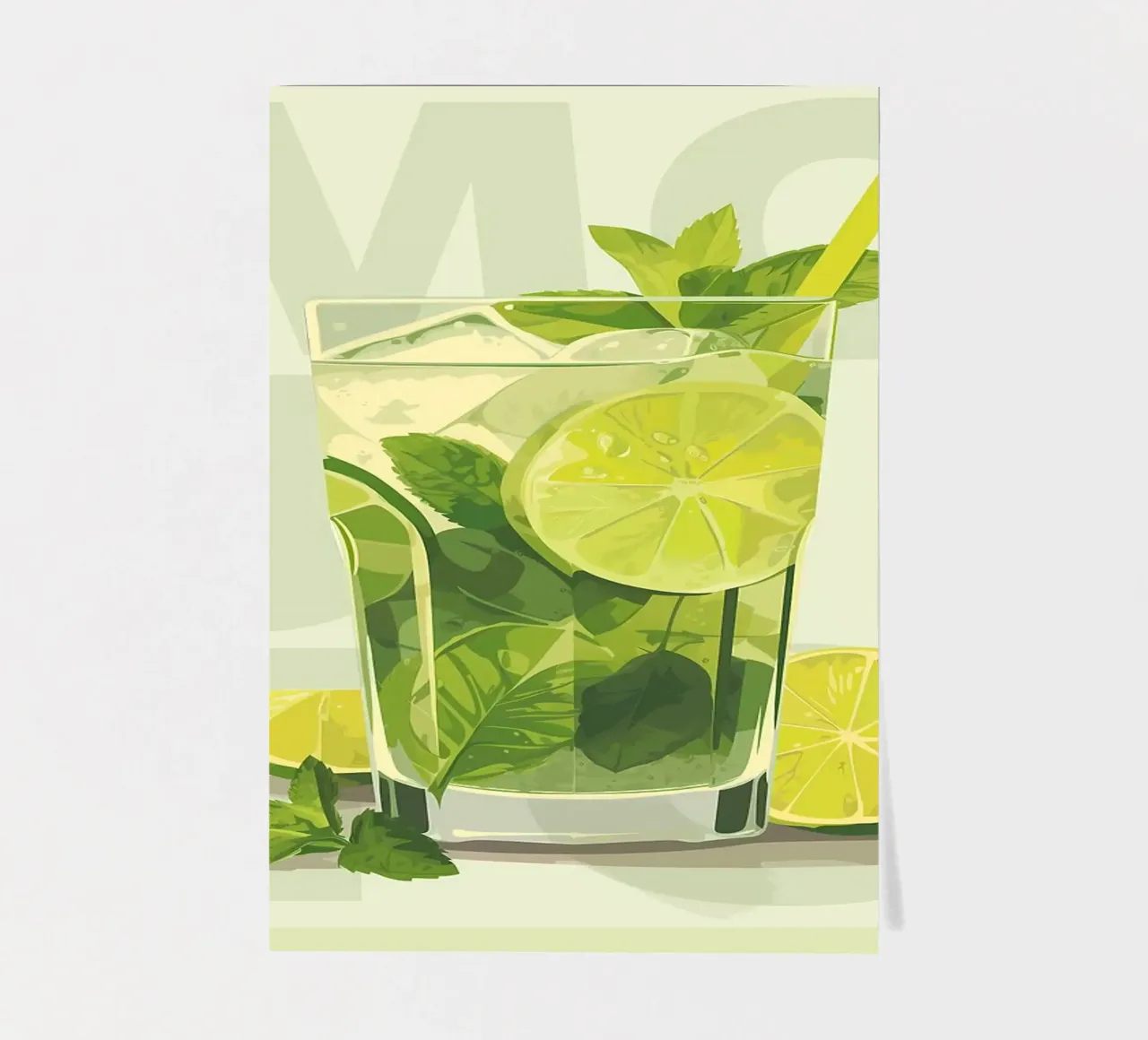 Mojito classico foglio adesivo da kakaka