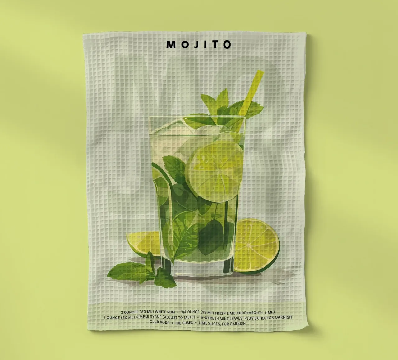 Mojito classico canovaccio da cucina da kakaka