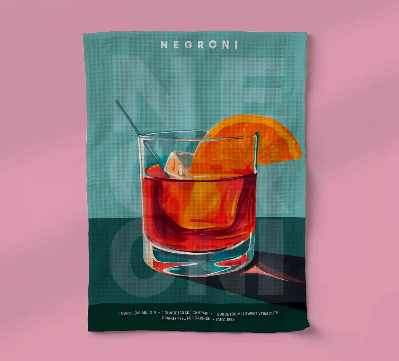 Negroni classico canovaccio da cucina da kakaka