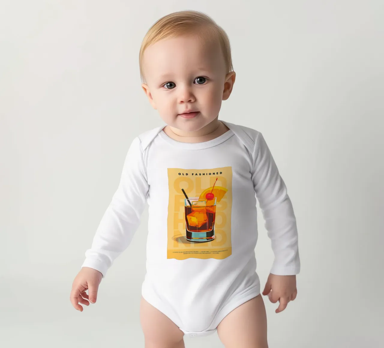 Classico Old Fashioned body neonato maniche lunghe da kakaka
