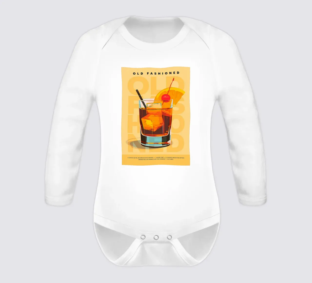 Classico Old Fashioned body neonato maniche lunghe da kakaka
