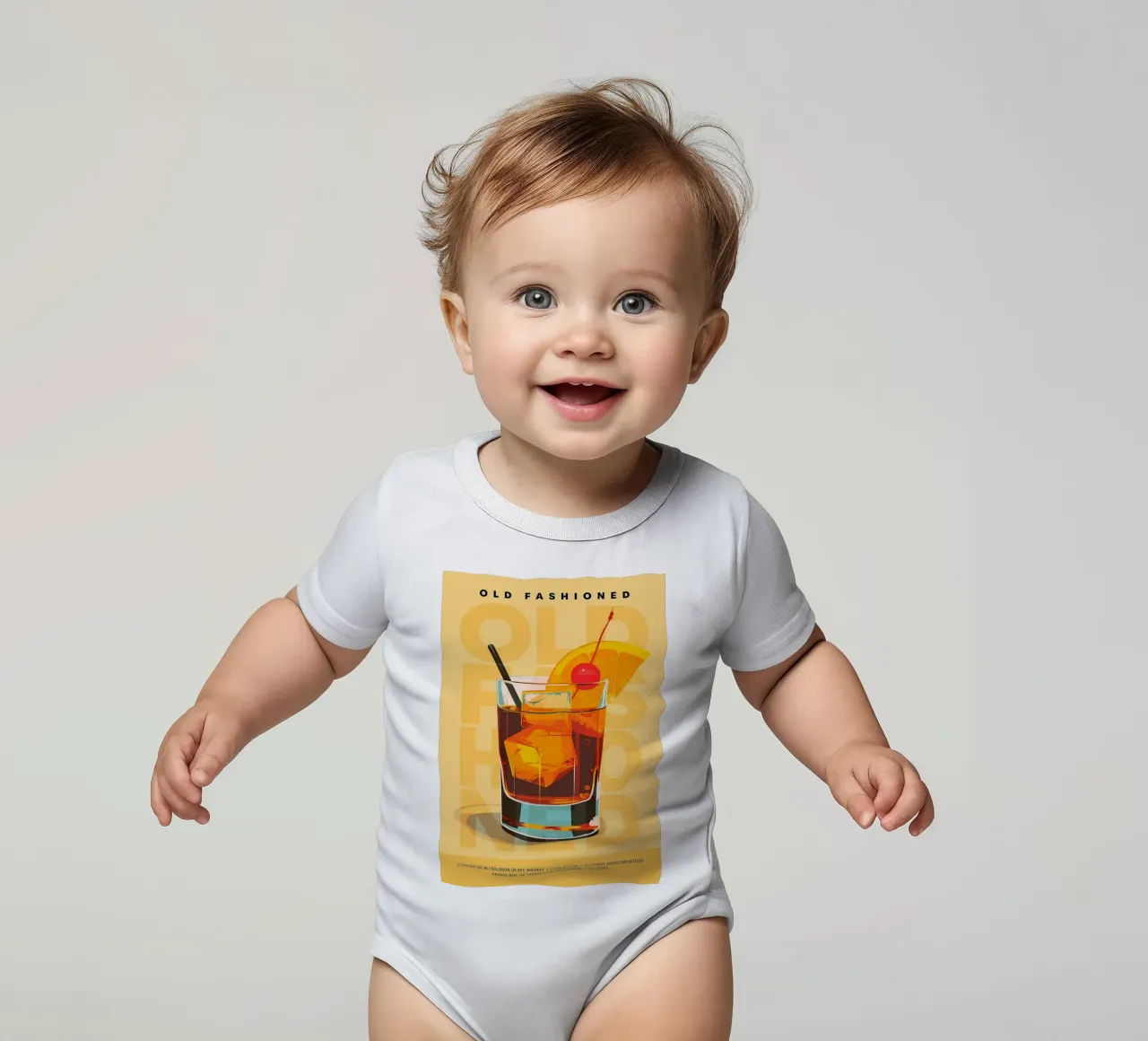 Classico Old Fashioned body neonato maniche corte da kakaka