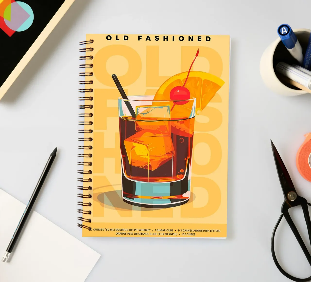 Classico Old Fashioned diario ad anelli da kakaka