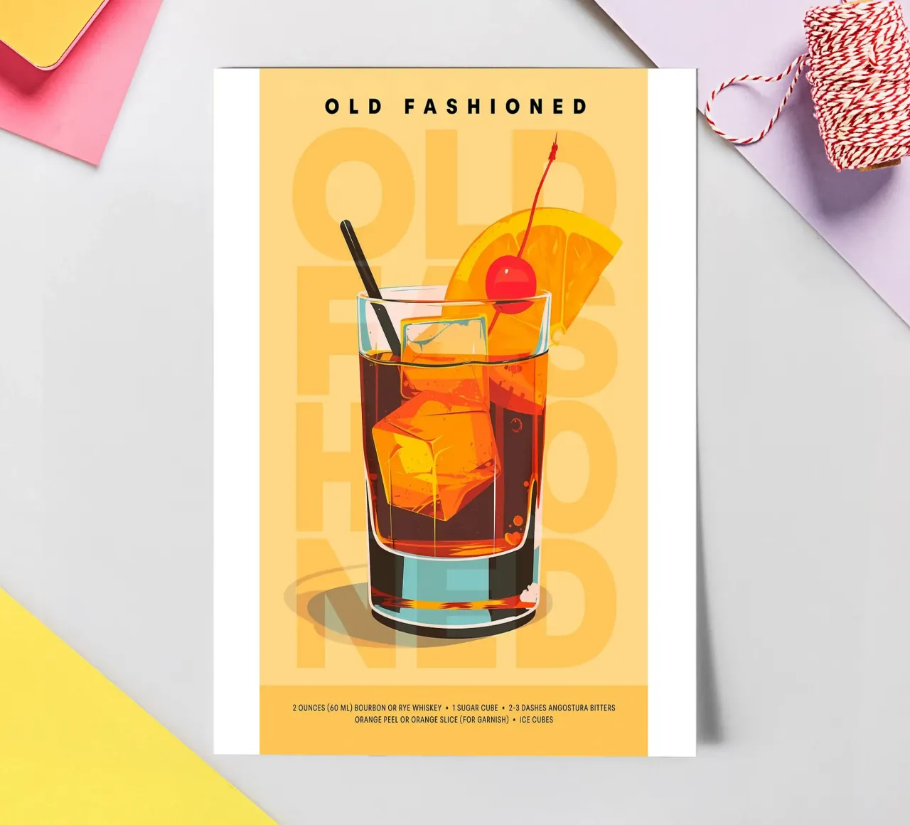 Classico Old Fashioned foglio adesivo da kakaka