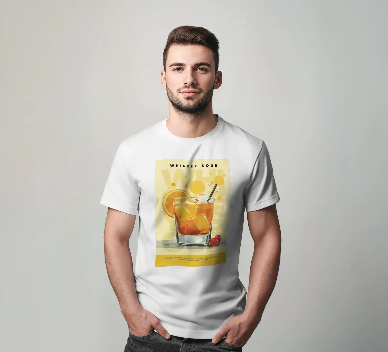 Whiskey Sour classico t-shirt da kakaka