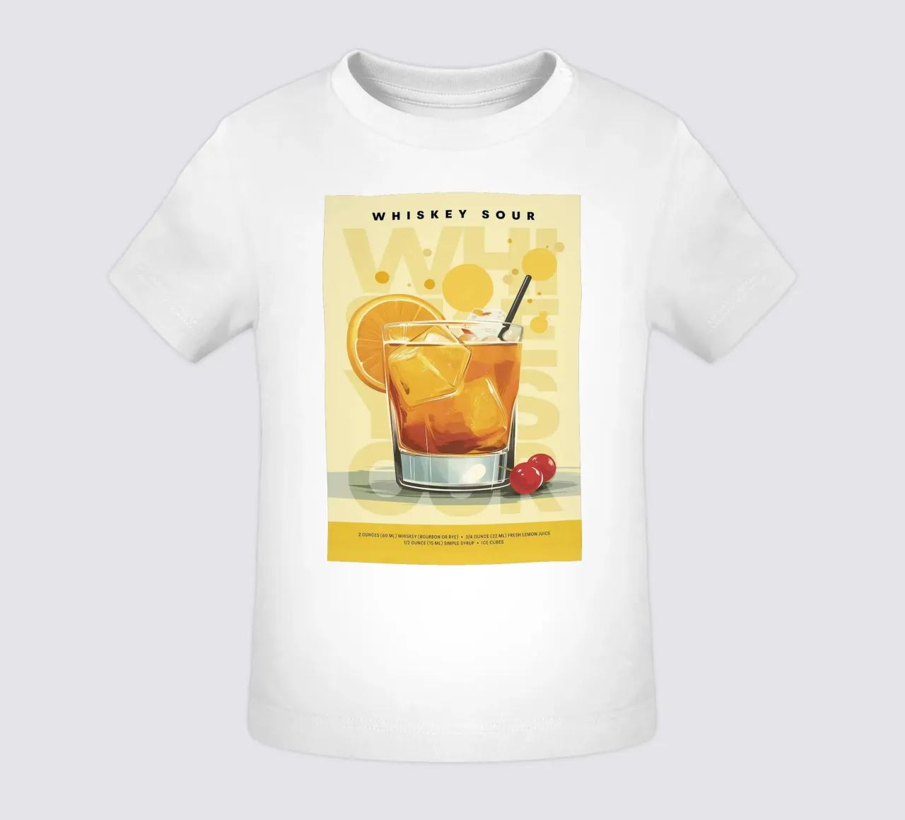 Whiskey Sour classico maglietta neonato da kakaka