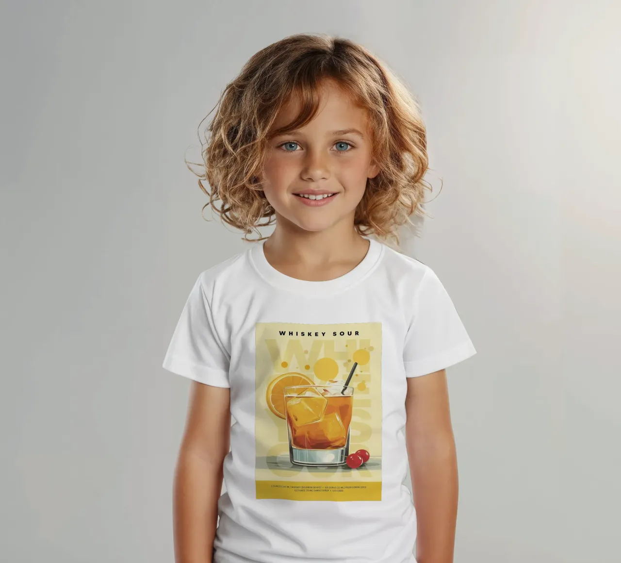 Whiskey Sour classico t-shirt bambini da kakaka