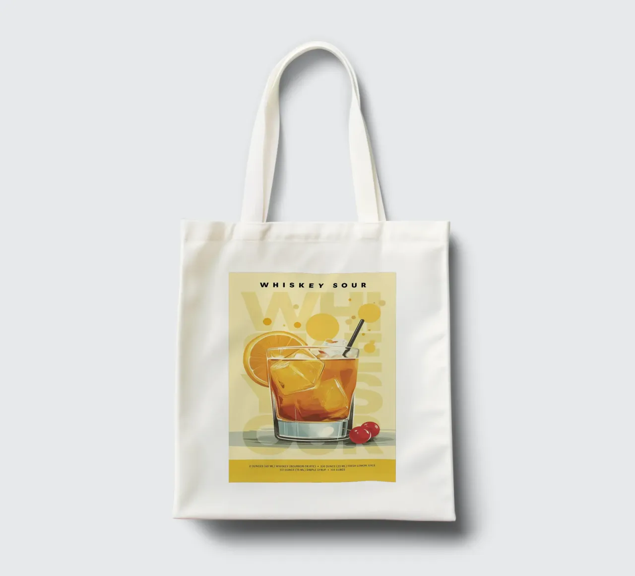 Whiskey Sour classico borsa in juta da kakaka