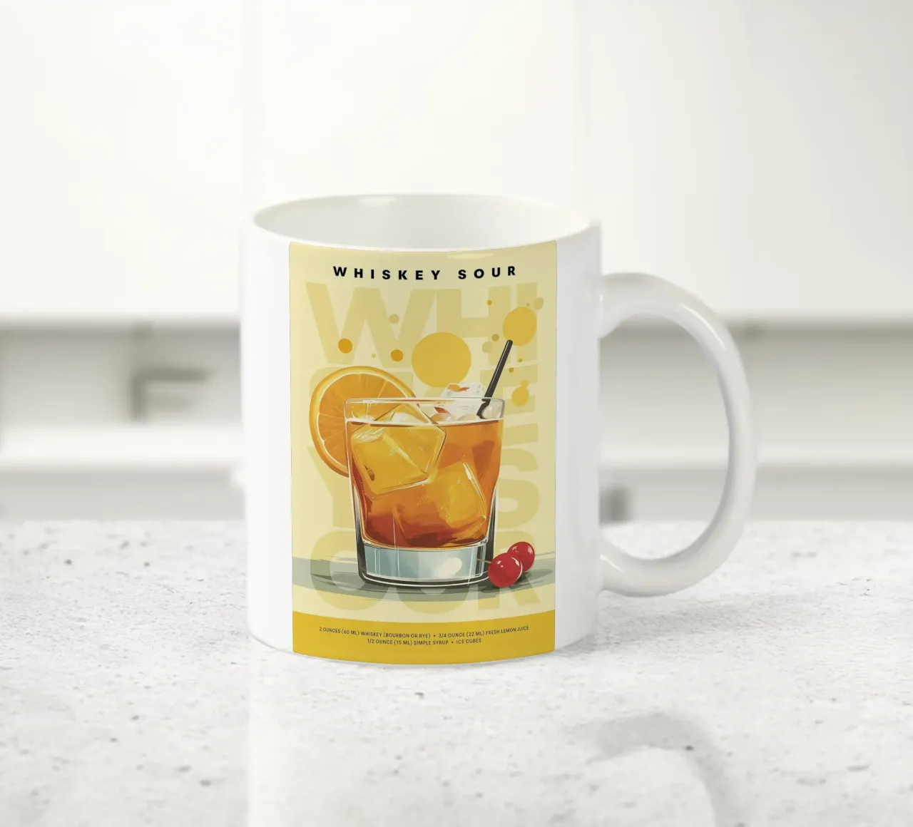 Whiskey Sour classico tazza in ceramica da kakaka