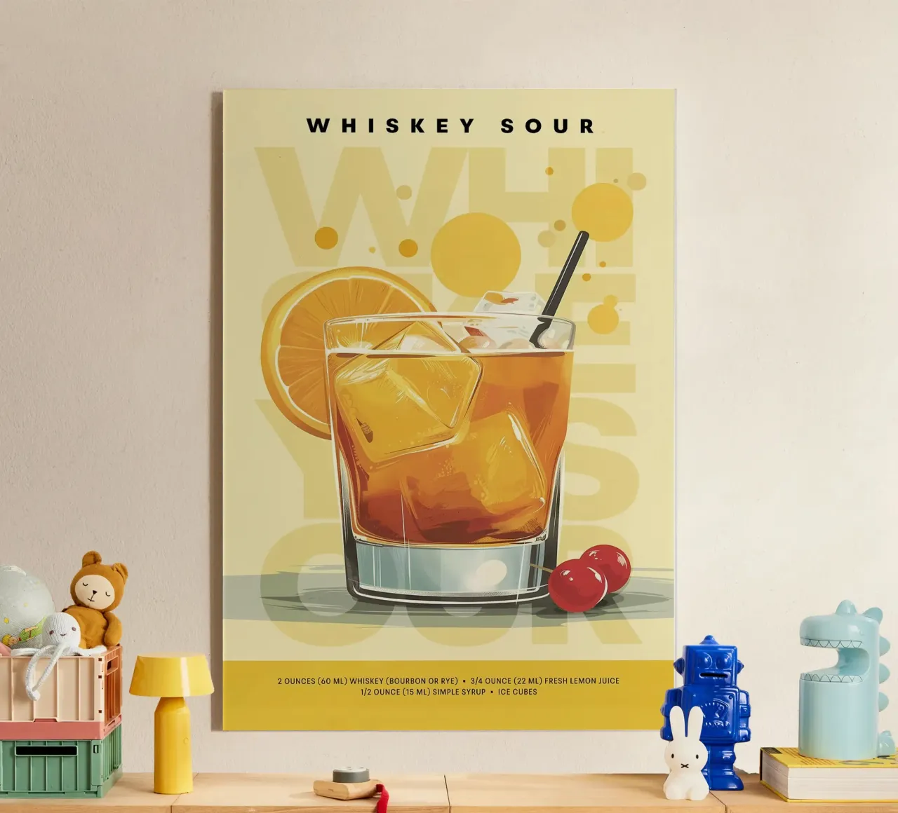 Whiskey Sour classico plexiglass da kakaka