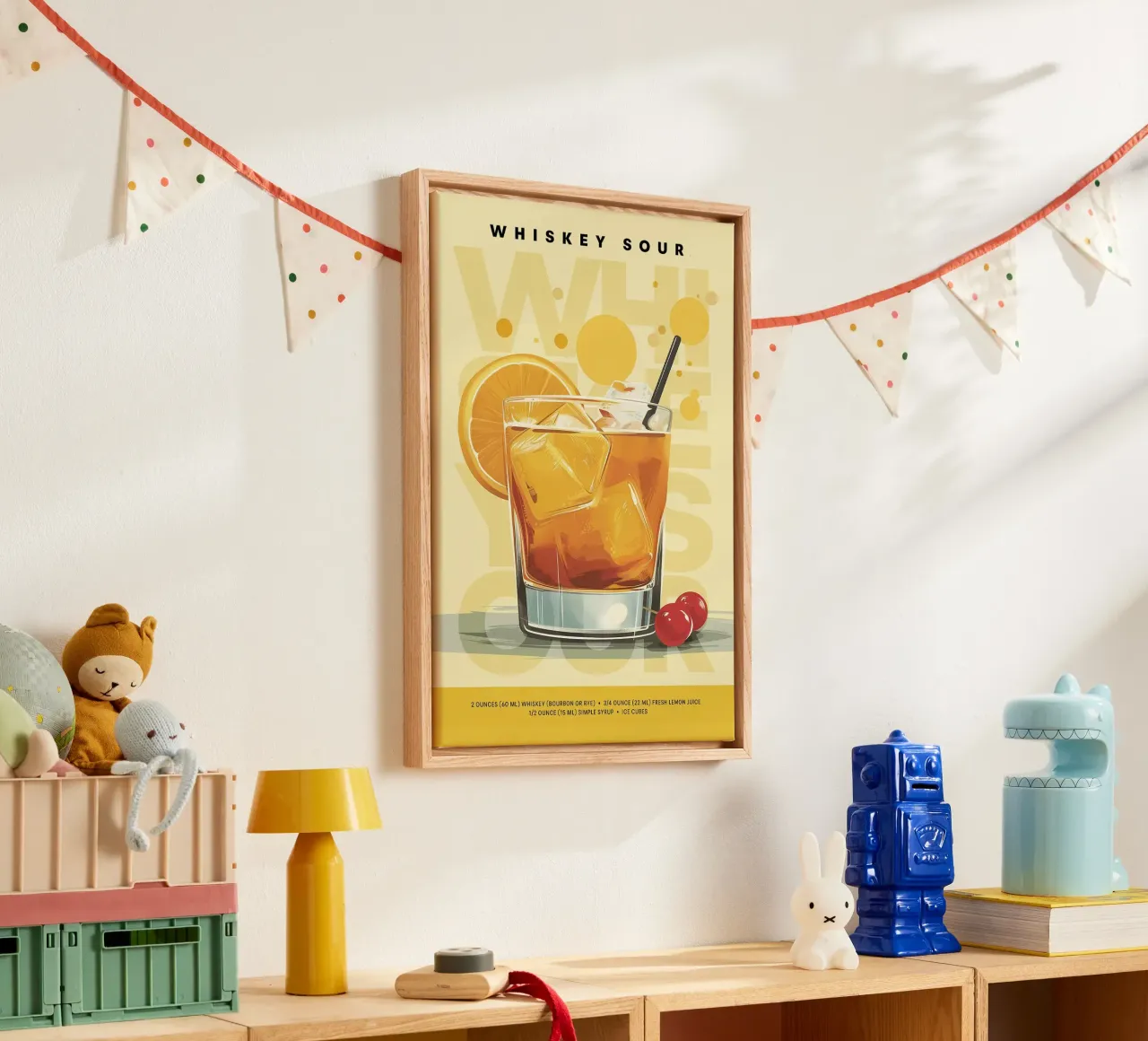 Whiskey Sour classico tela da kakaka