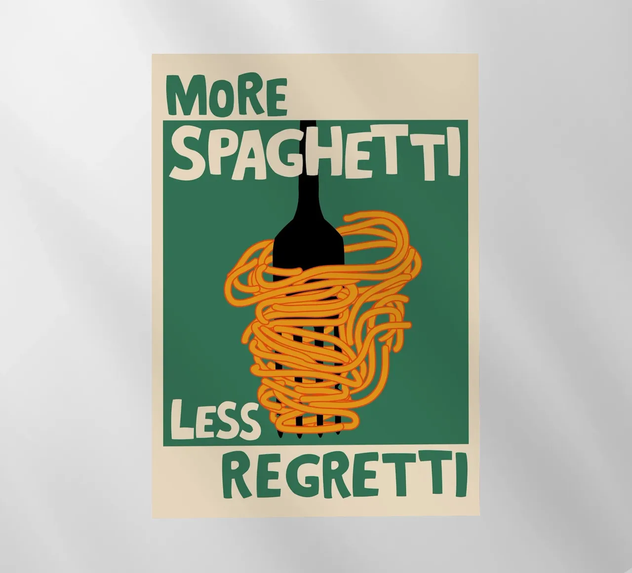 More Spaghetti, Less Regretti Poster pellicola backlit da kakaka