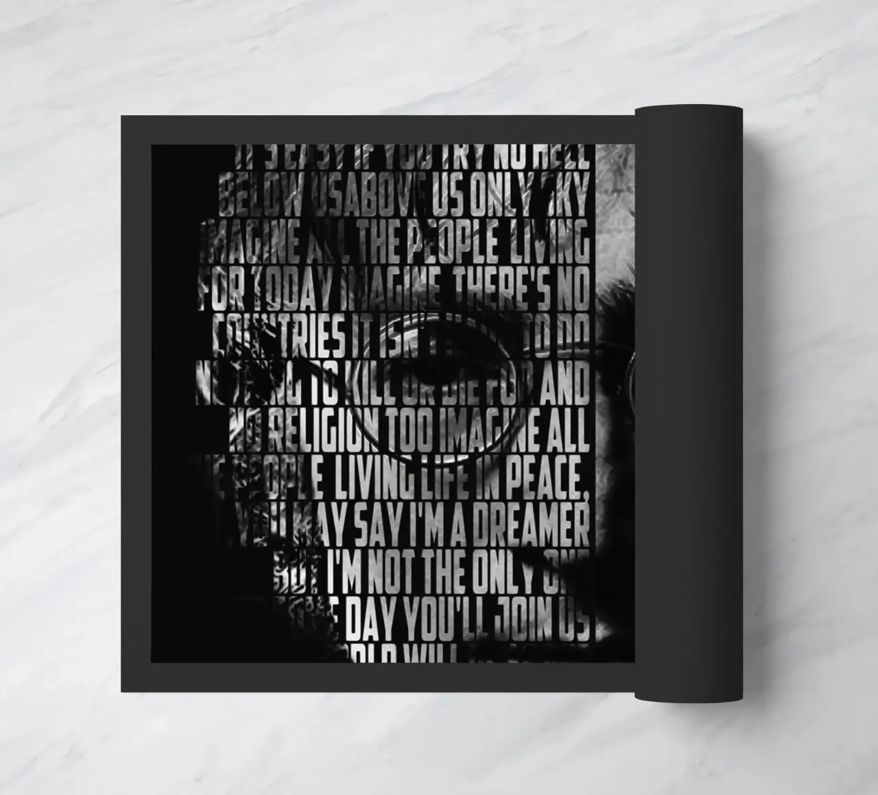 Imagine doormat by Gunawan Rb