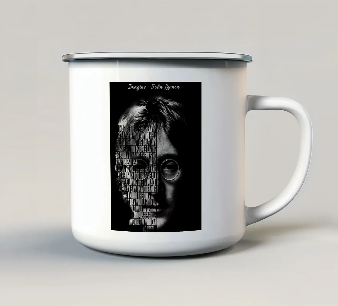 Imagine tazza in smalto da Gunawan Rb