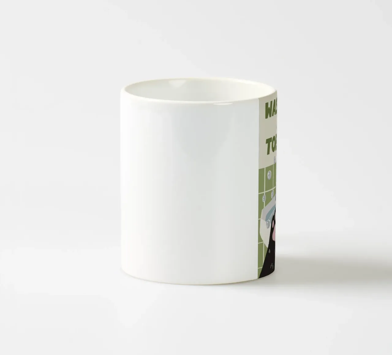 Lavare i fagioli delle dita dei piedi tazza in ceramica da kakaka