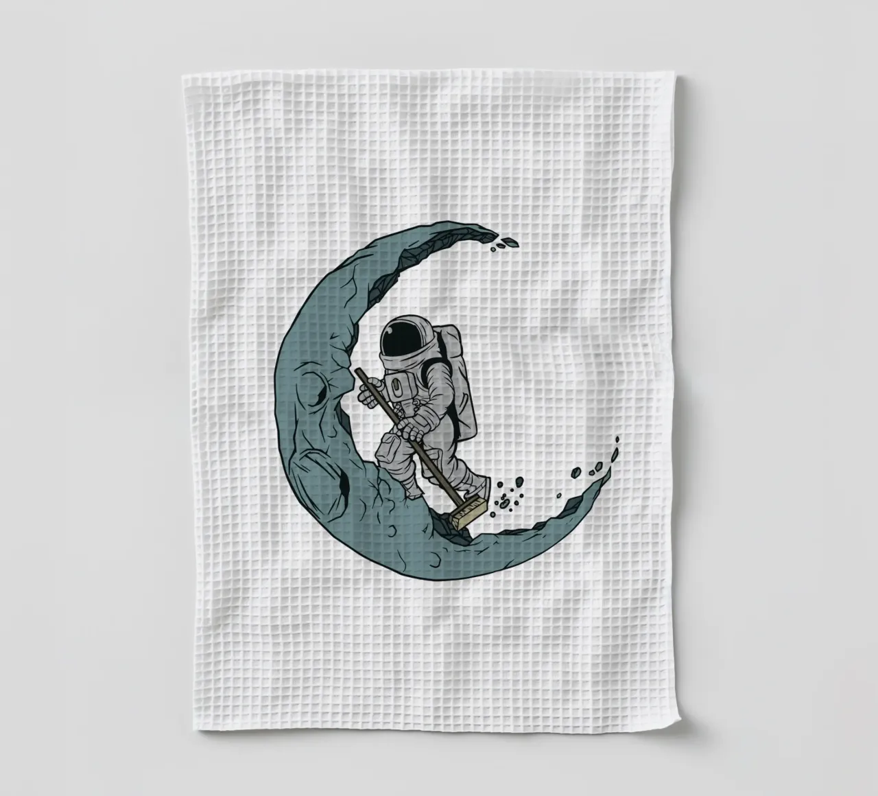 Un astronaute nettoie la lune torchon de TeeLab