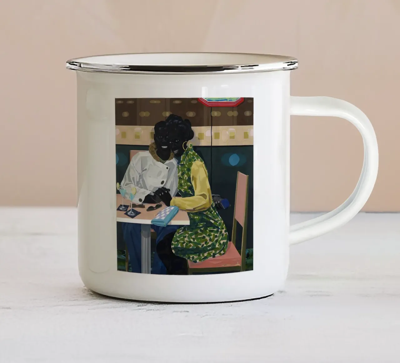 coppia del club tazza in smalto da carol shop