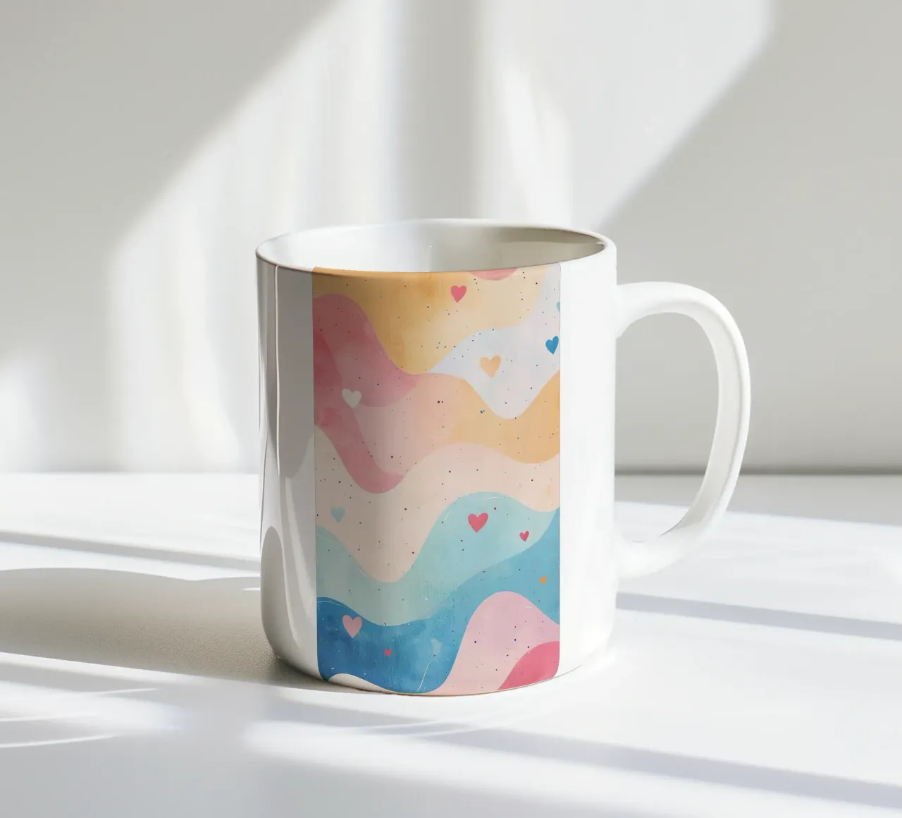 Arcobaleno tazza in ceramica da Nina Wolf