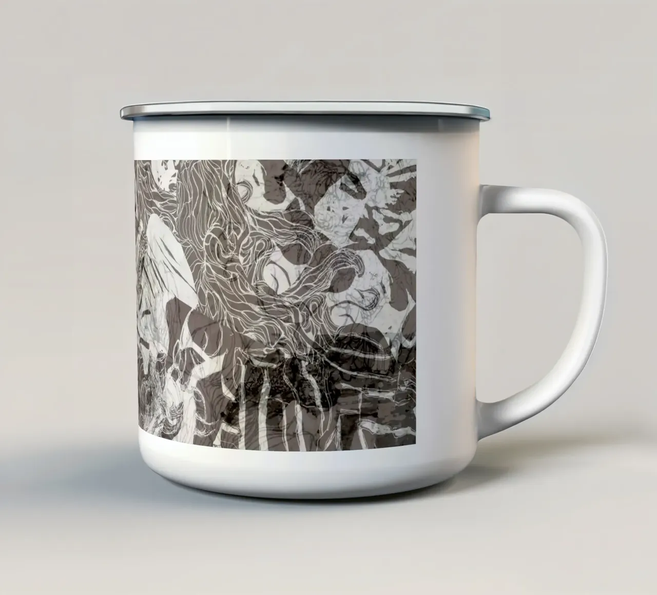 tigre tazza in smalto da k i m
