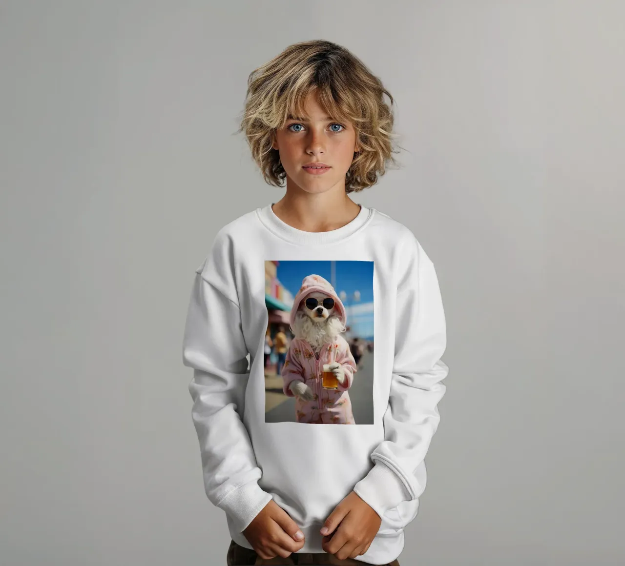 Jake felpa bambino da Affiches Chien Originales – Dogland