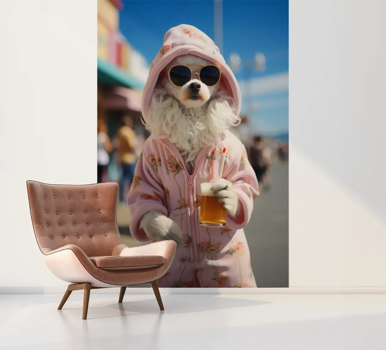 Jake fotobehang van Affiches Chien Originales – Dogland