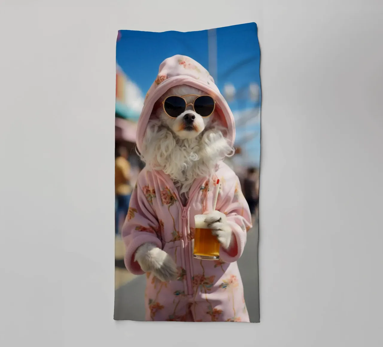 Jake asciugamano da bagno da Affiches Chien Originales – Dogland
