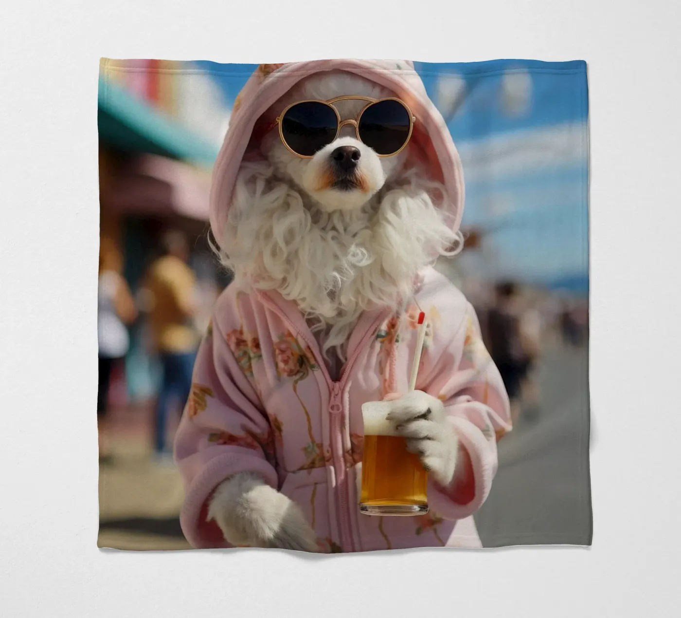 Jake fleecedeken van Affiches Chien Originales – Dogland