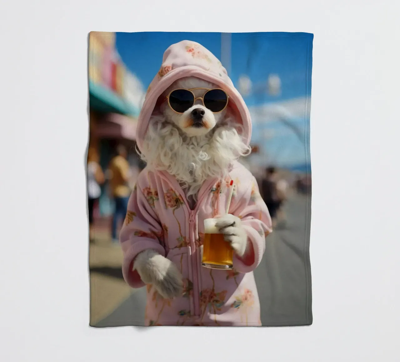 Jake fleece blanket by Affiches Chien Originales – Dogland