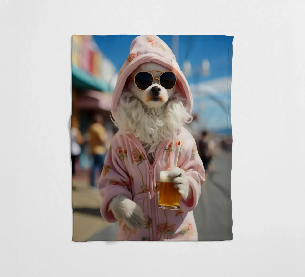 Jake fleece blanket by Affiches Chien Originales – Dogland