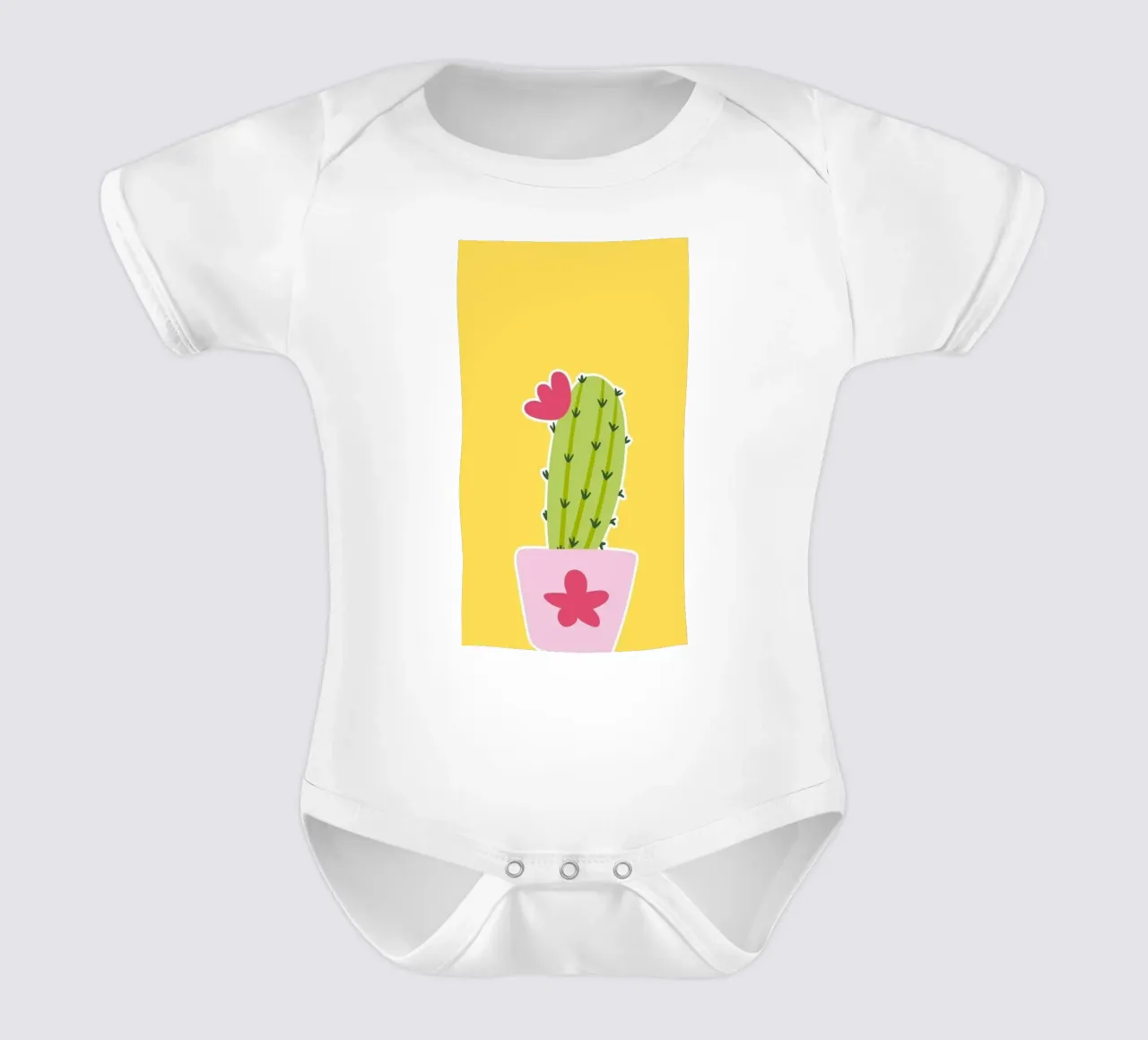 cactus body neonato maniche corte da Nina Wolf