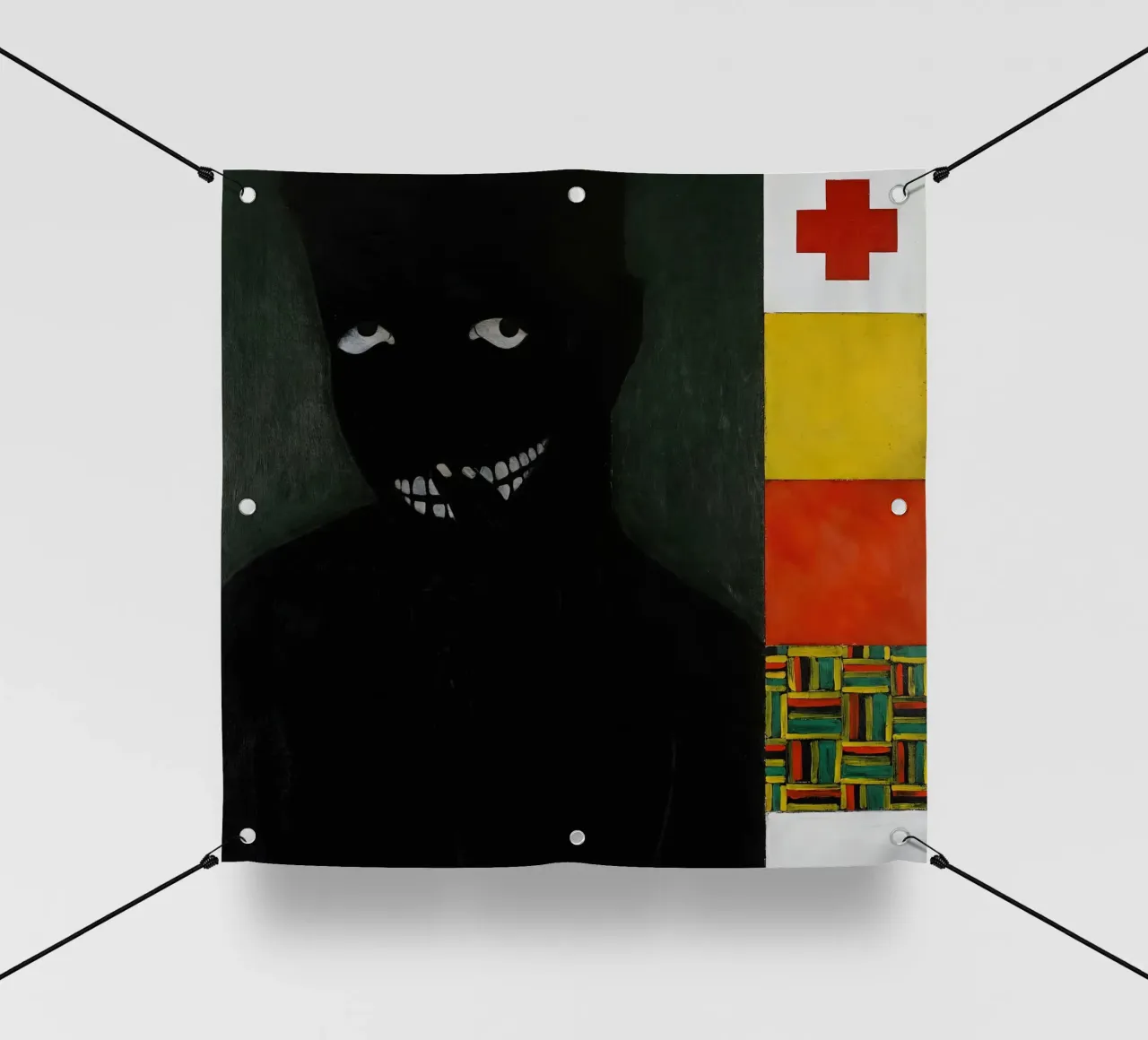 kerry james marshall uomo invisibile telo in pvc da carol shop