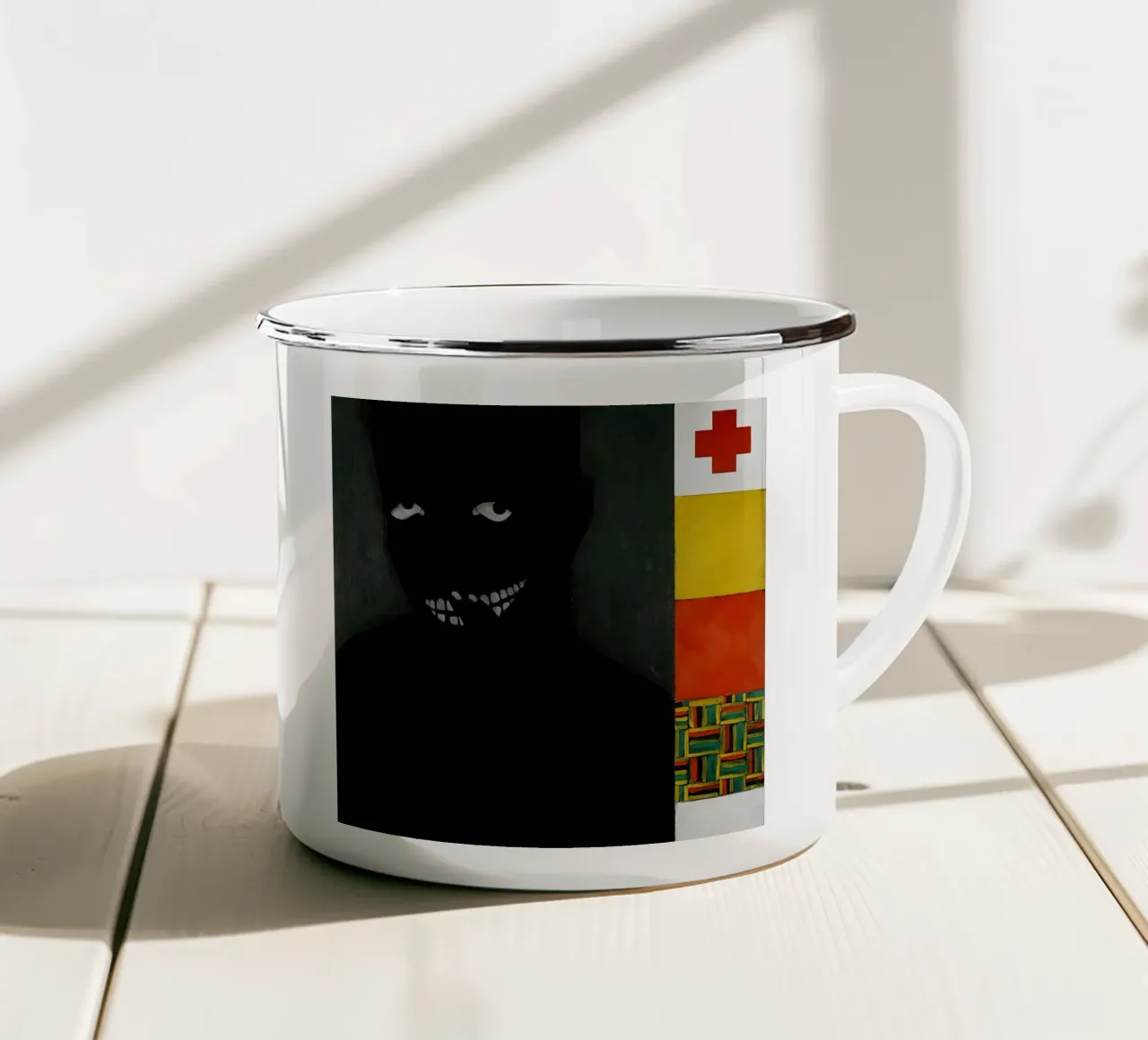 kerry james marshall uomo invisibile tazza in smalto da carol shop
