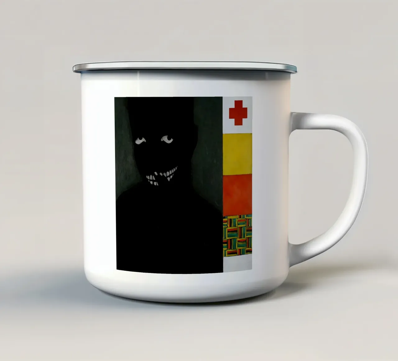 kerry james marshall uomo invisibile tazza in smalto da carol shop