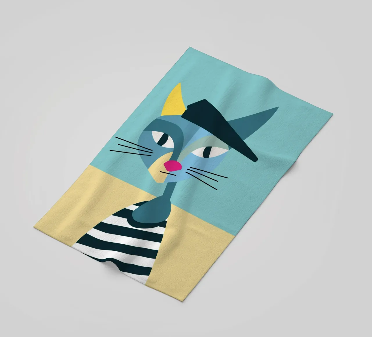 Famous Purrsonalities - Pablo Picatso telo mare da DARIA IVANOVNA