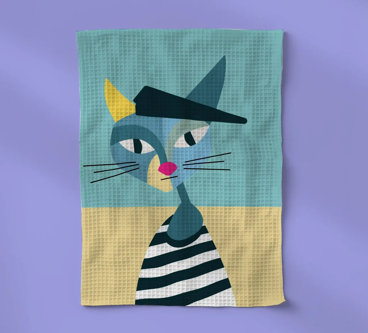 Famous Purrsonalities - Pablo Picatso canovaccio da cucina da DARIA IVANOVNA