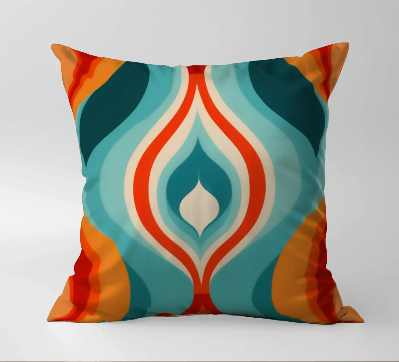 Modello di design psichedelico retrò anni '70 cuscino da Autofocus