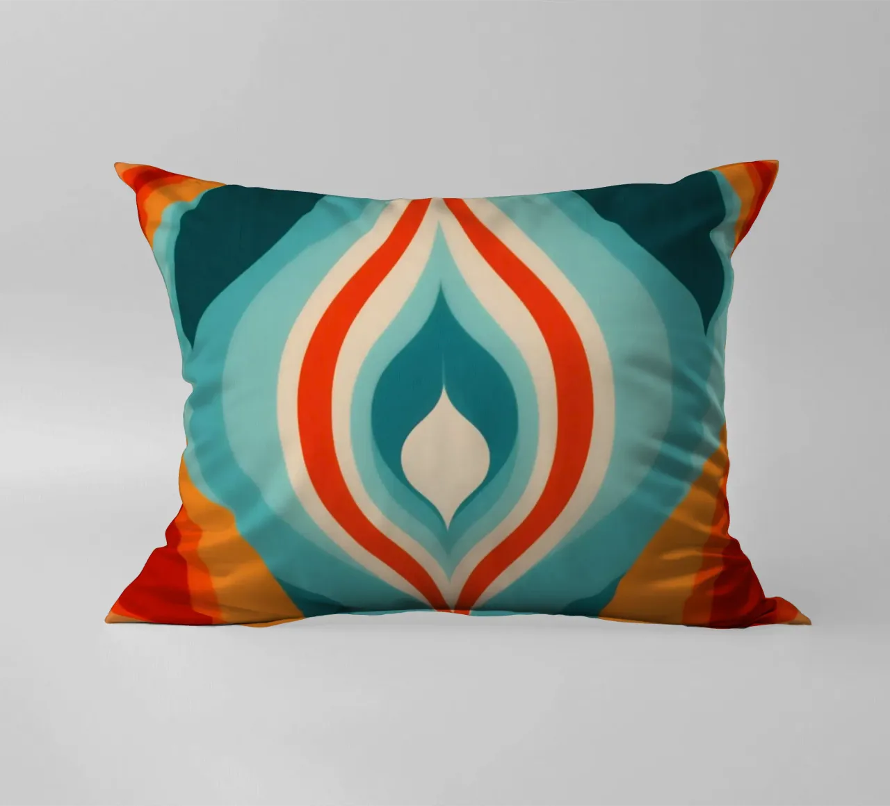 Modello di design psichedelico retrò anni '70 cuscino da Autofocus