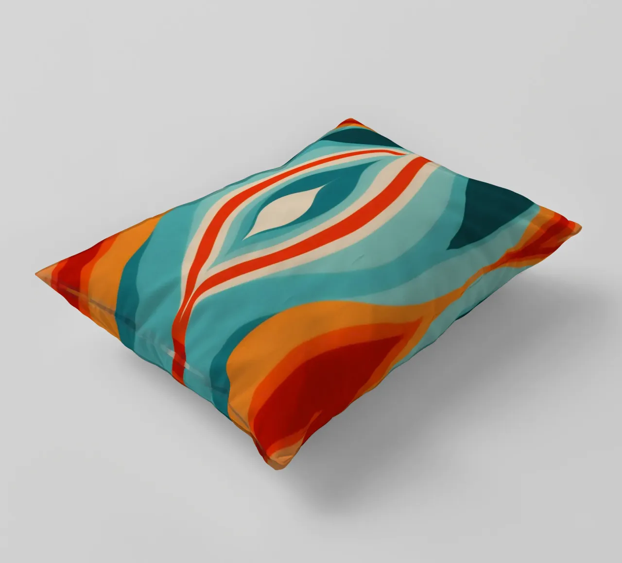 Modello di design psichedelico retrò anni '70 cuscino da Autofocus