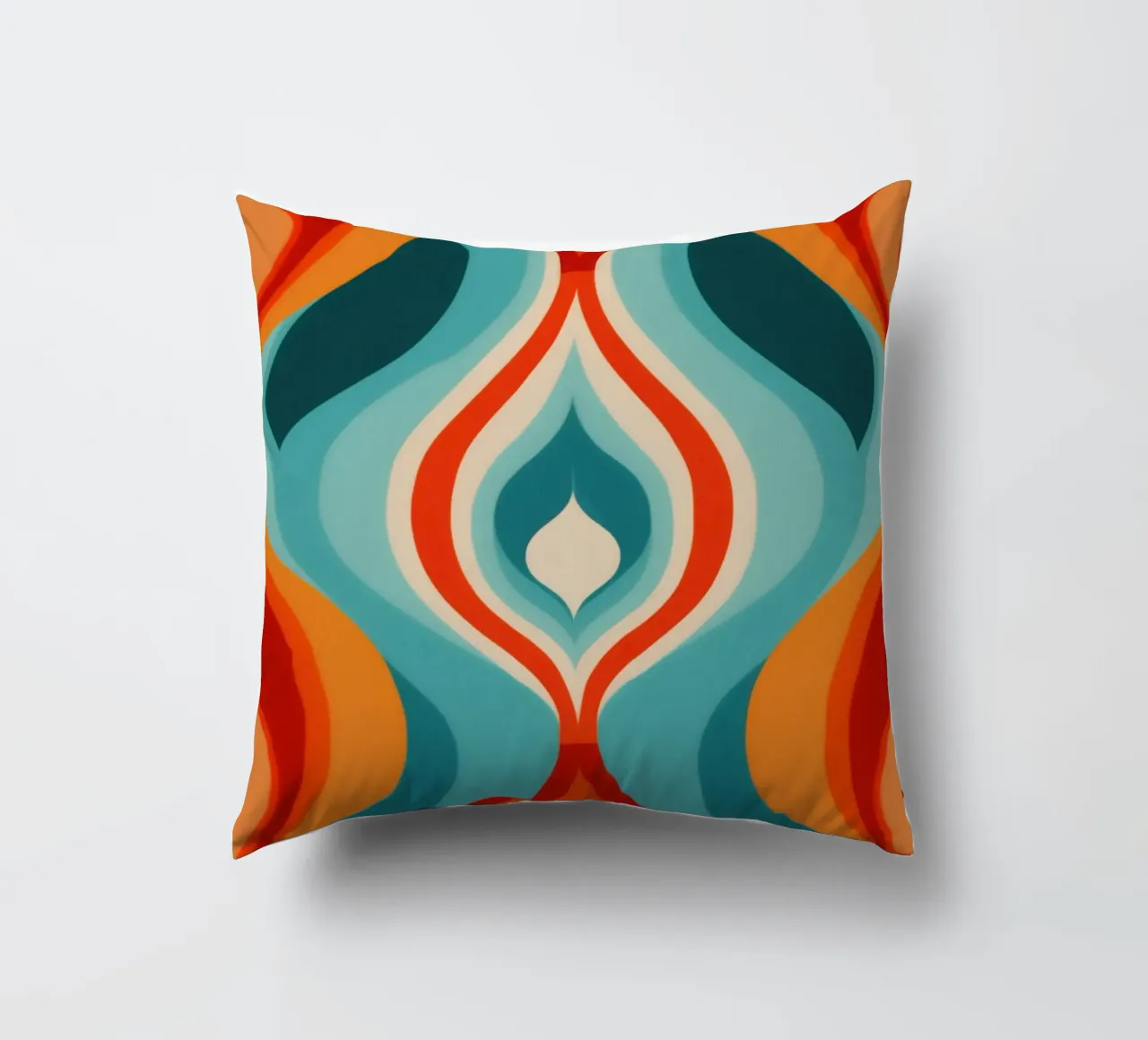 Modello di design psichedelico retrò anni '70 cuscino da Autofocus