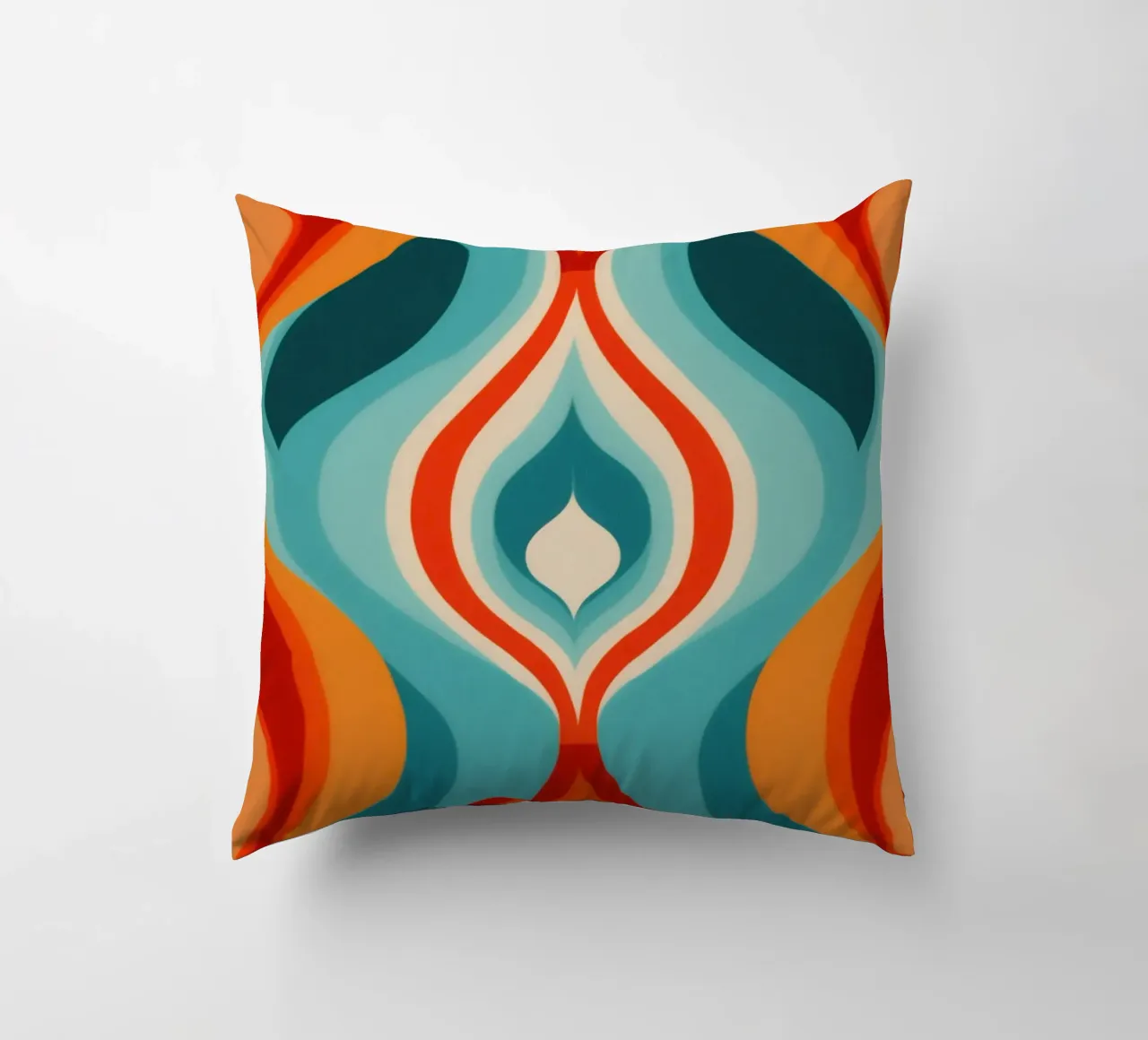 Modello di design psichedelico retrò anni '70 cuscino da Autofocus