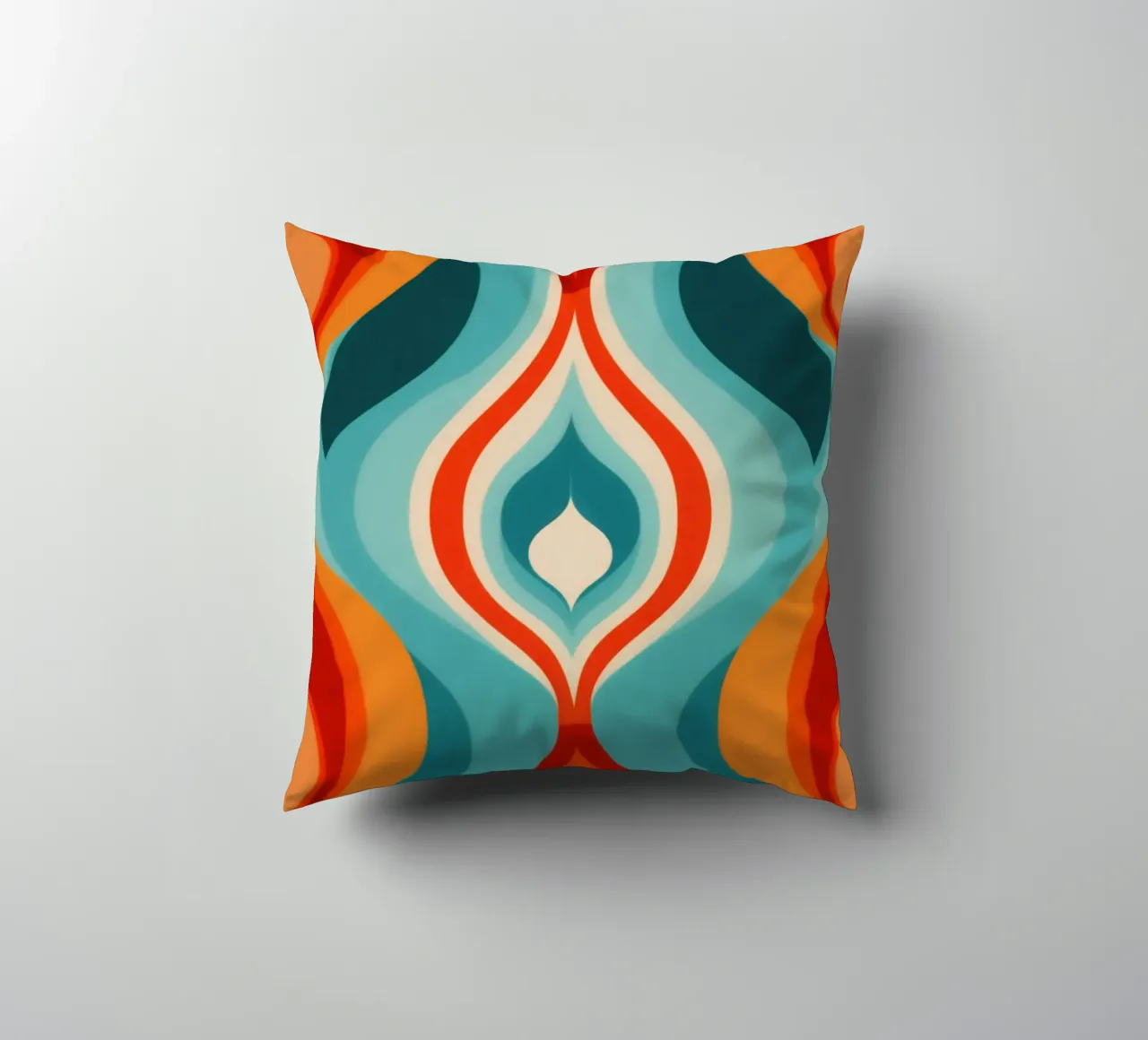 Modello di design psichedelico retrò anni '70 cuscino da Autofocus