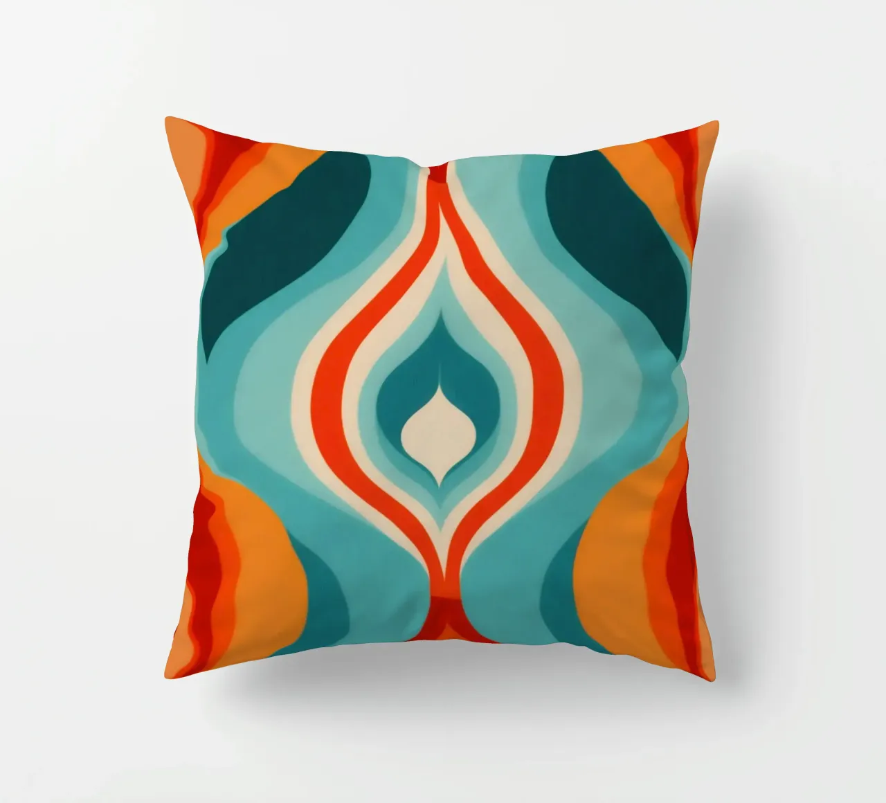 Modello di design psichedelico retrò anni '70 cuscino da Autofocus